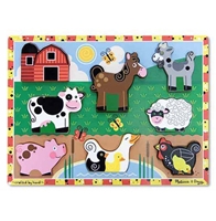 Obrázek Melissa & Doug Dřevěné puzzle zvířátka z farmy