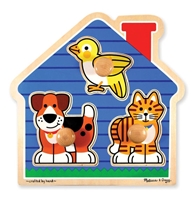 Obrázek Melissa & Doug Dřevěné puzzle pro nejmenší - mazlíčci