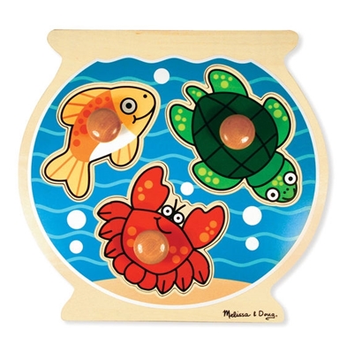 Obrázek z Melissa & Doug Dřevěné puzzle pro nejmenší - akvárium