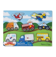 Obrázek Melissa & Doug Dřevěné puzzle - dopravní prostředky